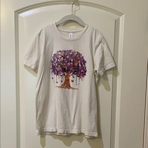 YOUTH Bella Canvas Cream Tree Graphic Tee